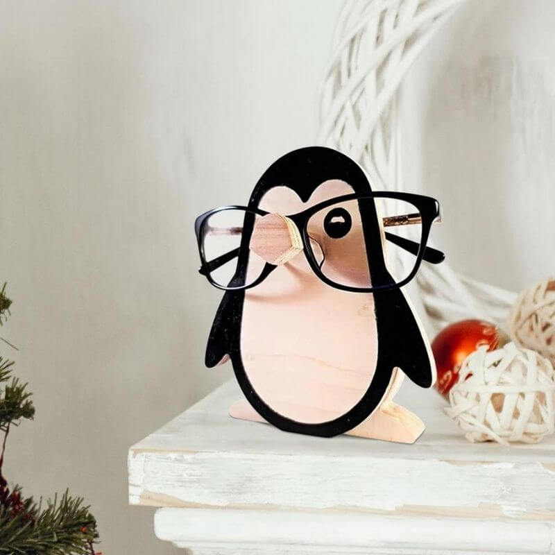 Handmade  Glasses Stand F043 Penguin-Jolura