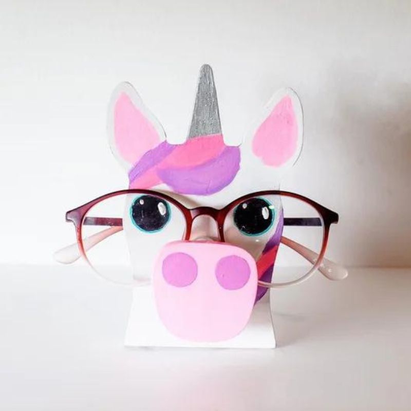 Handmade Glasses Stand F044 Cute Unicorn-Jolura