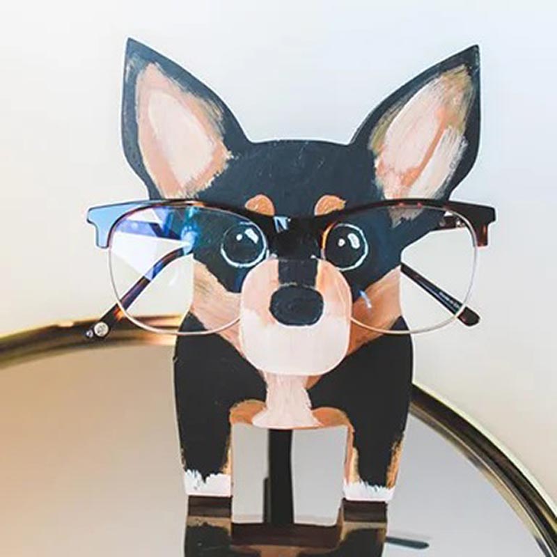 Handmade Glasses Stand F252 Lovely Pinscher-Jolura