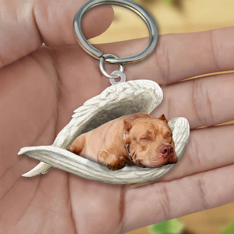 Sleeping Angel Acrylic Keychain Pit Bull SA061-Jolura