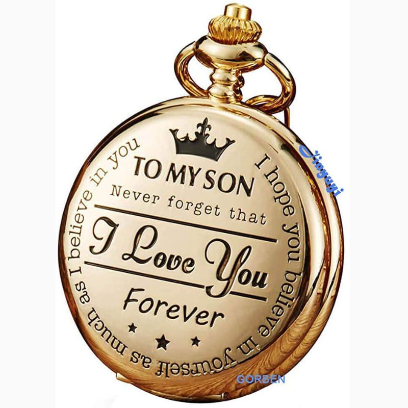 To My Son - Vintage Pendant Pocket Watch-Jolura