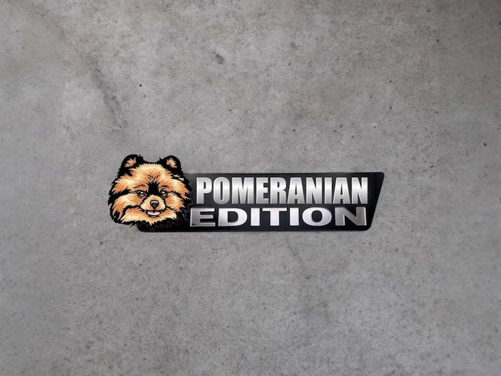 Pomeranian Car Badge Laser Cutting Car Emblem CE049-Jolura