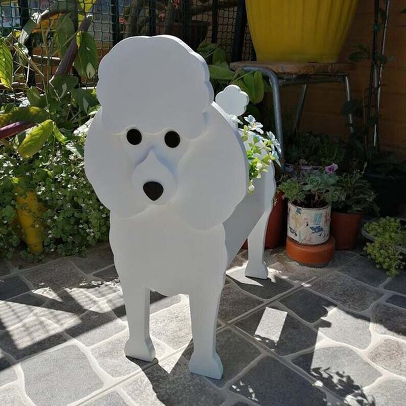Poodle Planter AP023-Jolura