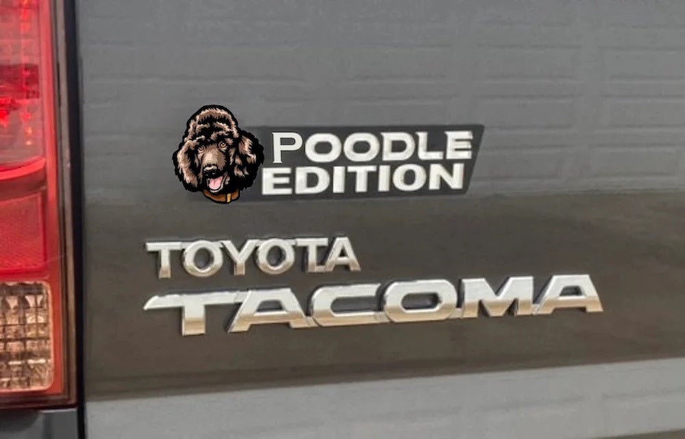 Poodle Car Badge Laser Cutting Car Emblem CE046-Jolura