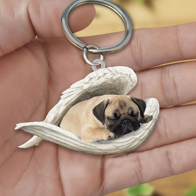 Sleeping Angel Acrylic Keychain Pug SA016-Jolura