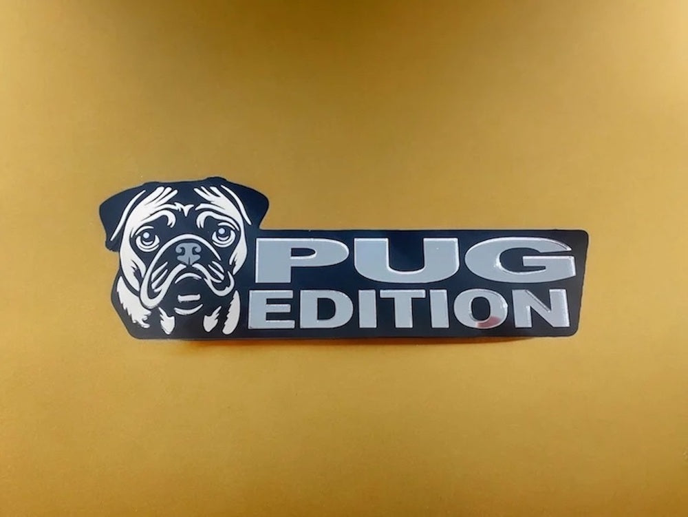 Pug Car Badge Laser Cutting Car Emblem CE048-Jolura