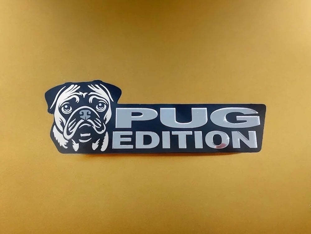 Pug Car Badge Laser Cutting Car Emblem CE048-Jolura