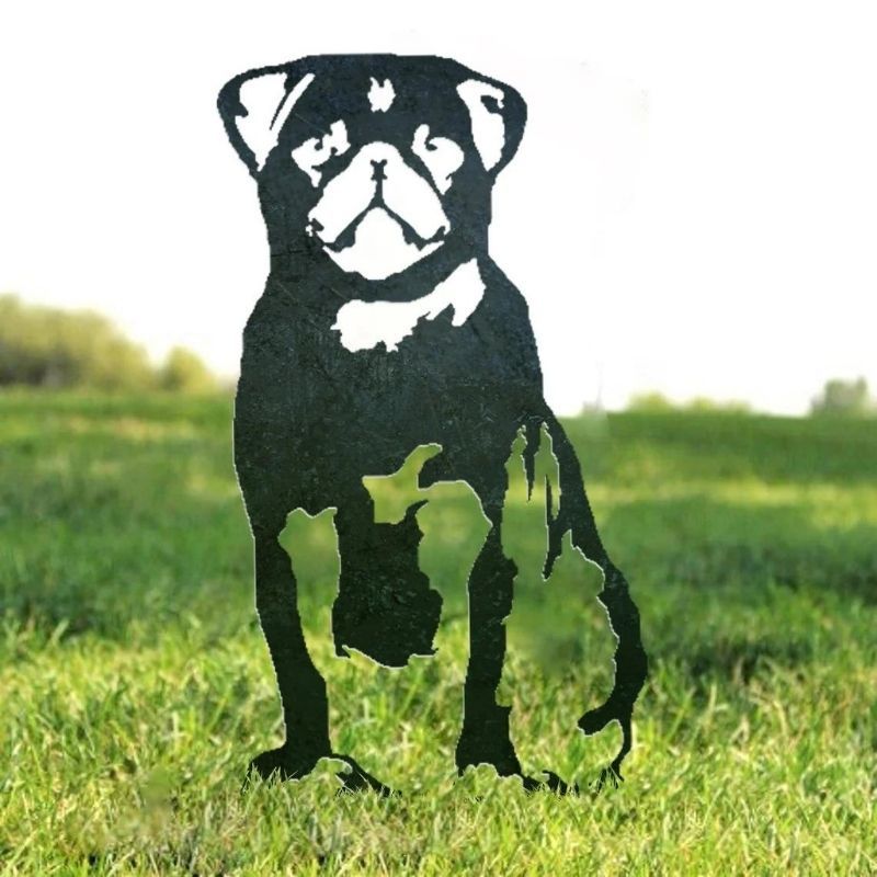 Pug Metal Silhouette-Jolura