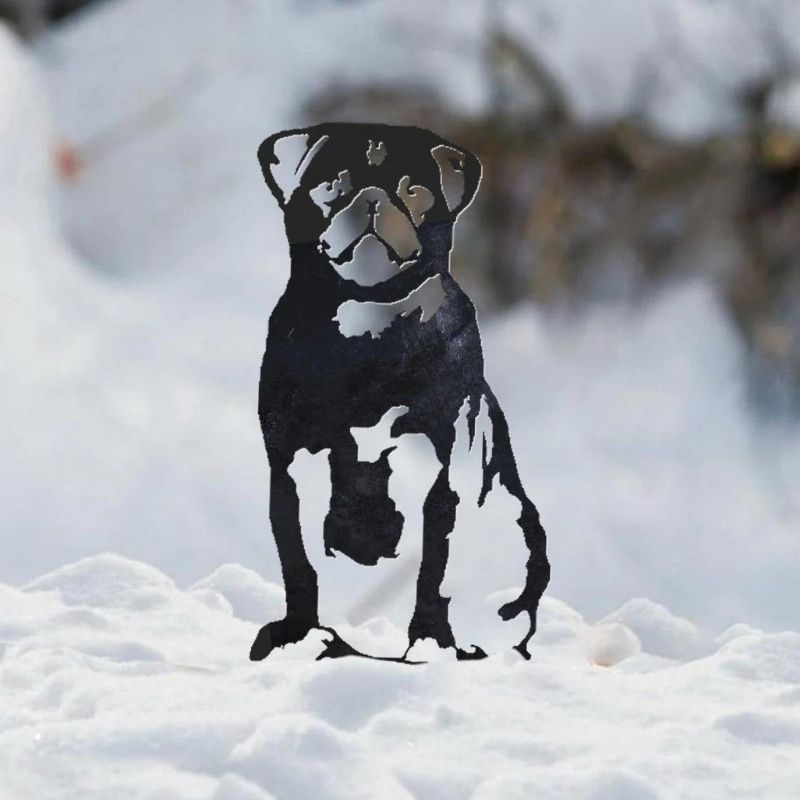 Pug Metal Silhouette-Jolura