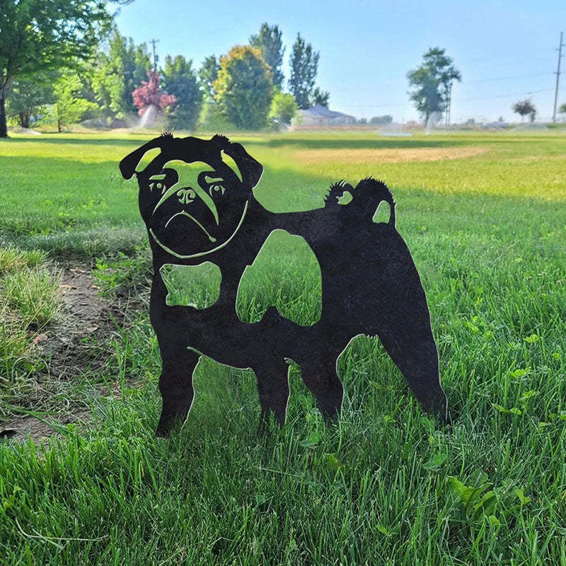 Pug Metal Silhouette-Jolura