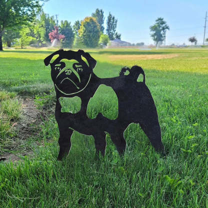 Pug Metal Silhouette-Jolura