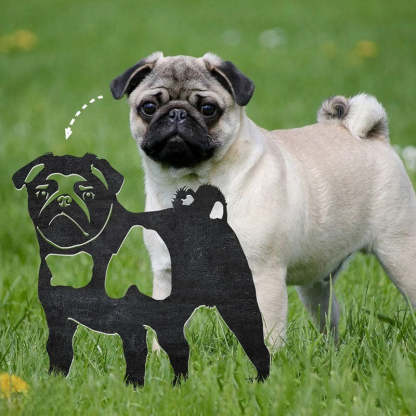 Pug Metal Silhouette-Jolura