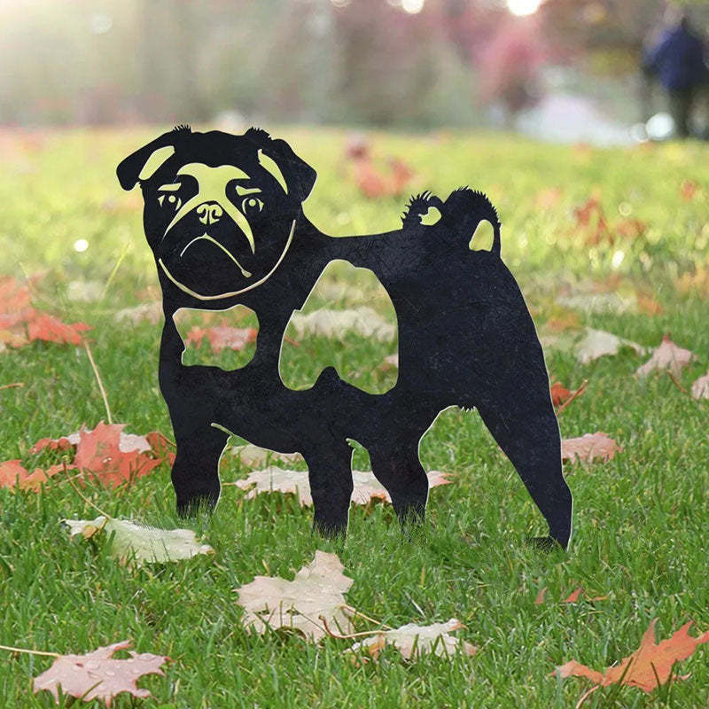 Pug Metal Silhouette-Jolura