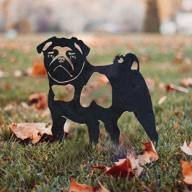 Pug Metal Silhouette-Jolura