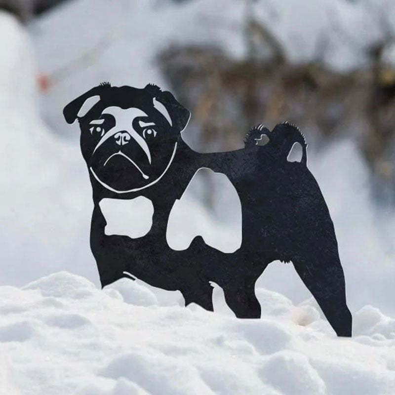 Pug Metal Silhouette-Jolura