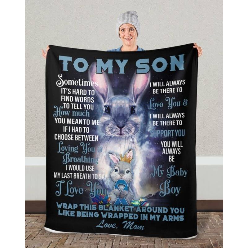 To My Son - From Mom - A373 - Premium Blanket-Jolura