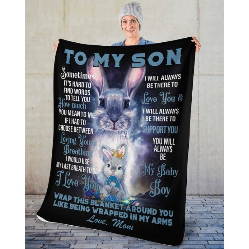 To My Son - From Mom - A373 - Premium Blanket-Jolura