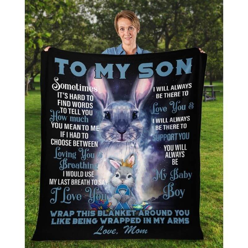 To My Son - From Mom - A373 - Premium Blanket-Jolura