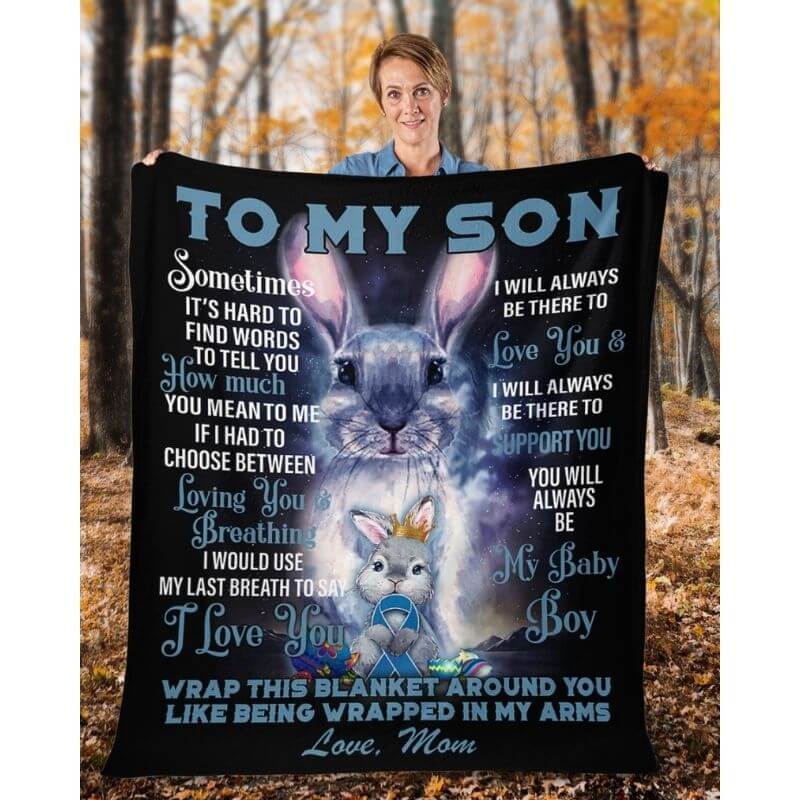 To My Son - From Mom - A373 - Premium Blanket-Jolura