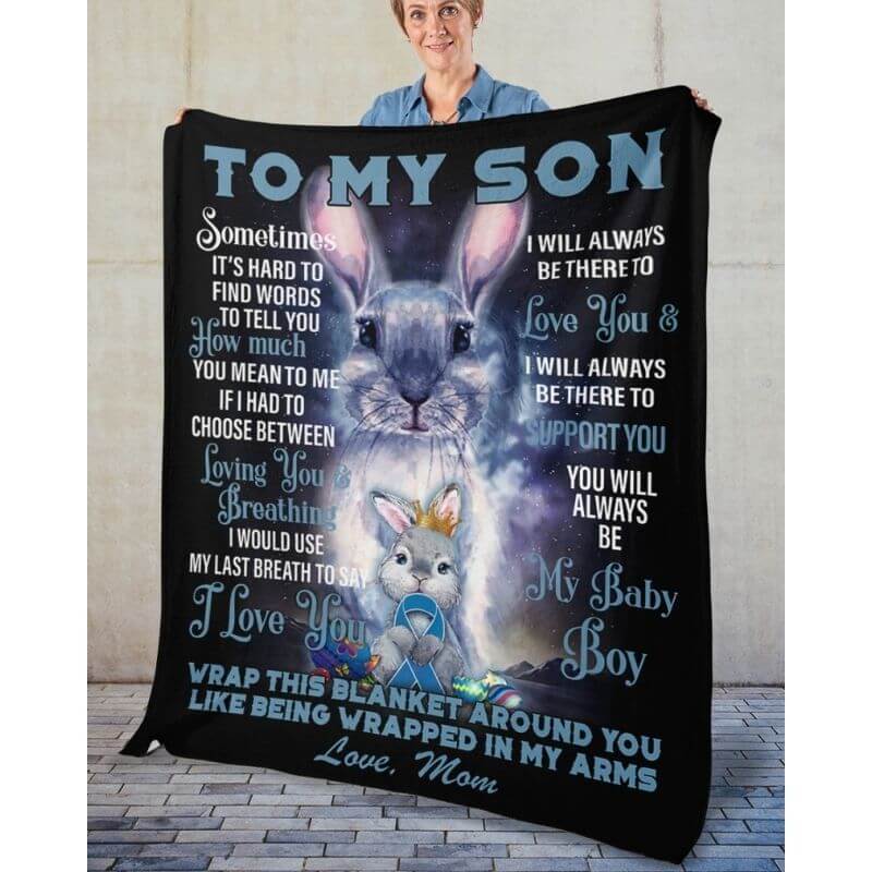 To My Son - From Mom - A373 - Premium Blanket-Jolura