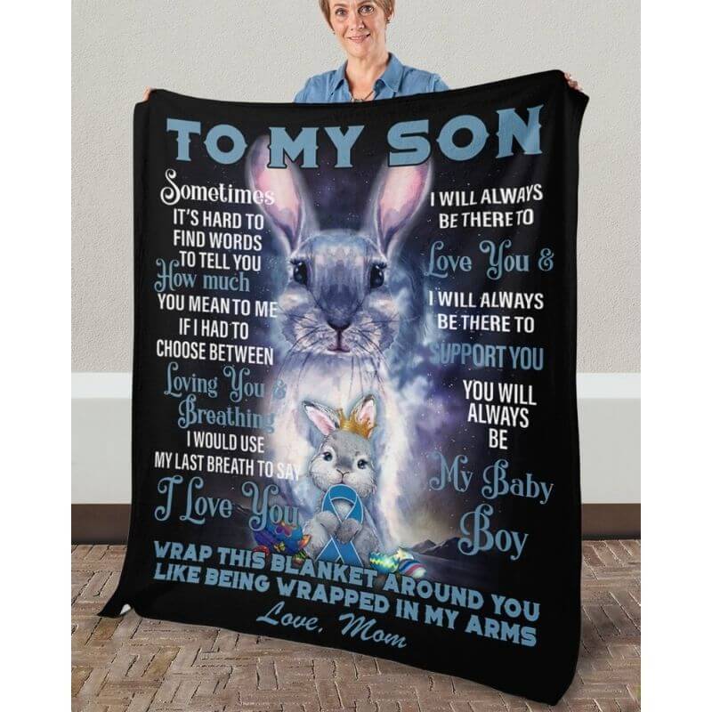 To My Son - From Mom - A373 - Premium Blanket-Jolura