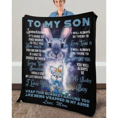To My Son - From Mom  - A373 - Premium Blanket-Jolura