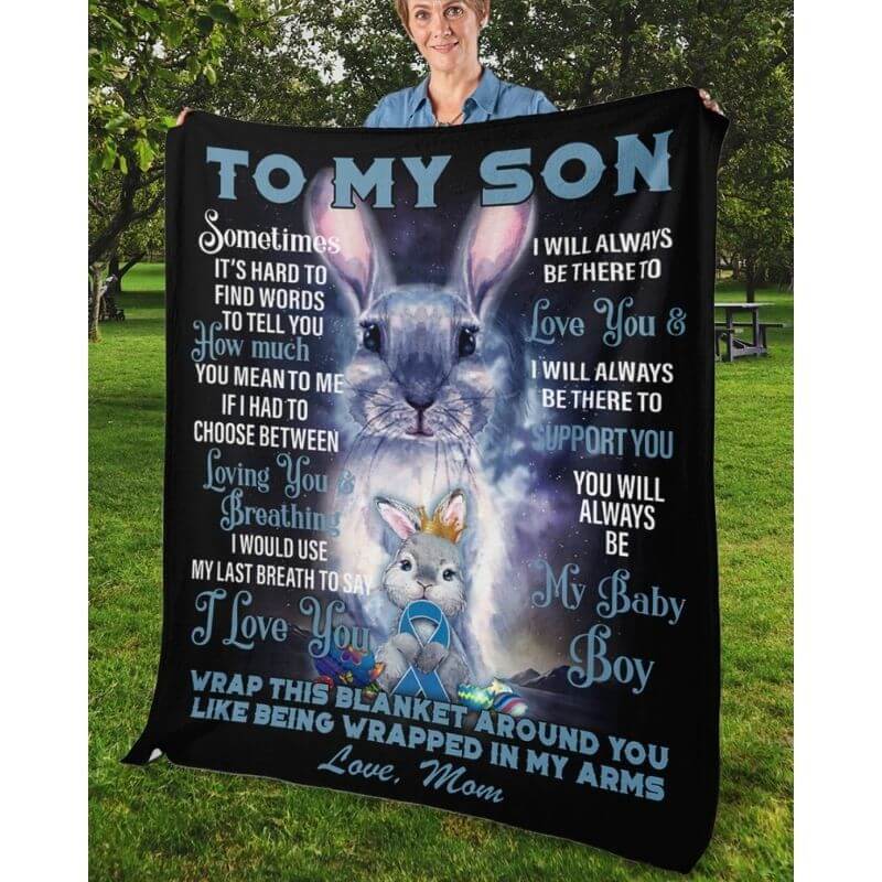 To My Son - From Mom - A373 - Premium Blanket-Jolura