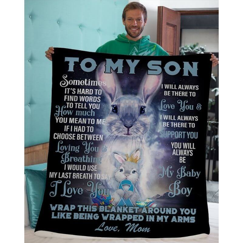 To My Son - From Mom - A373 - Premium Blanket-Jolura