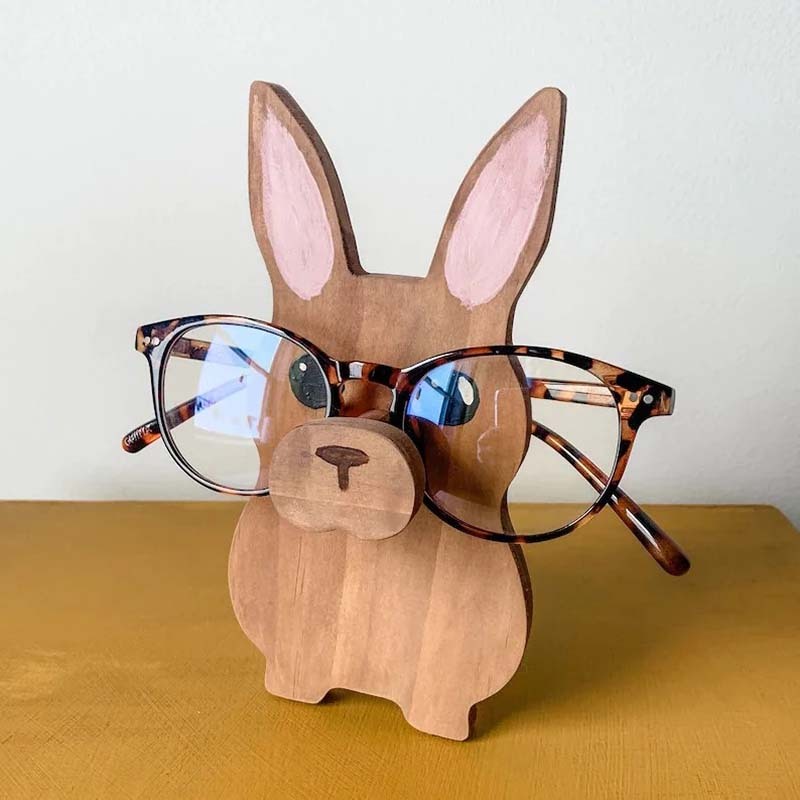 Handmade Glasses Stand F263 Lovely Rabbit-Jolura