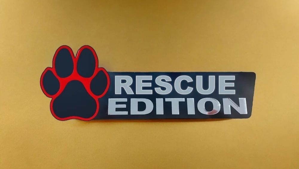 Rescue Paw Car Badge Laser Cutting Car Emblem CE053-Jolura