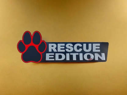 Rescue Paw Car Badge Laser Cutting Car Emblem CE053-Jolura