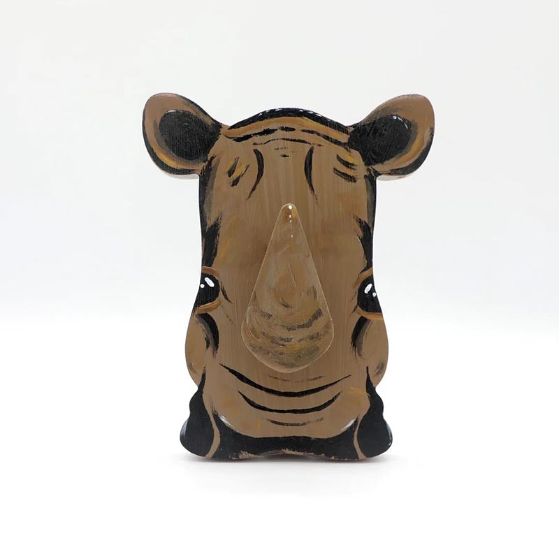 Handmade Glasses Stand F258 Lovely Rhino-Jolura