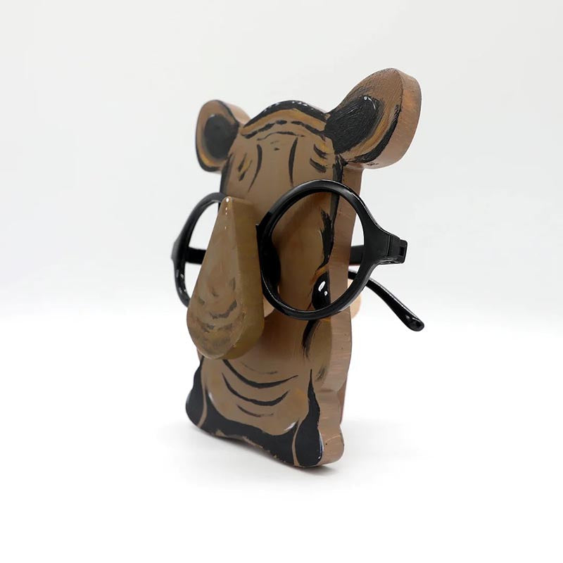 Handmade Glasses Stand F258 Lovely Rhino-Jolura