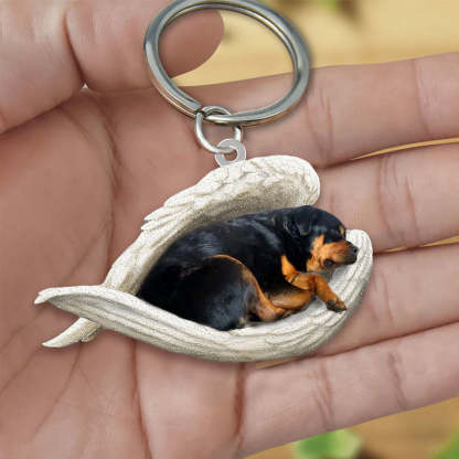 Sleeping Angel Acrylic Keychain Rottweiler SA009-Jolura
