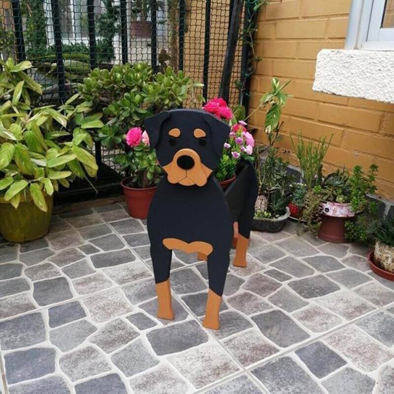 Rottweiler Planter AP033-Jolura