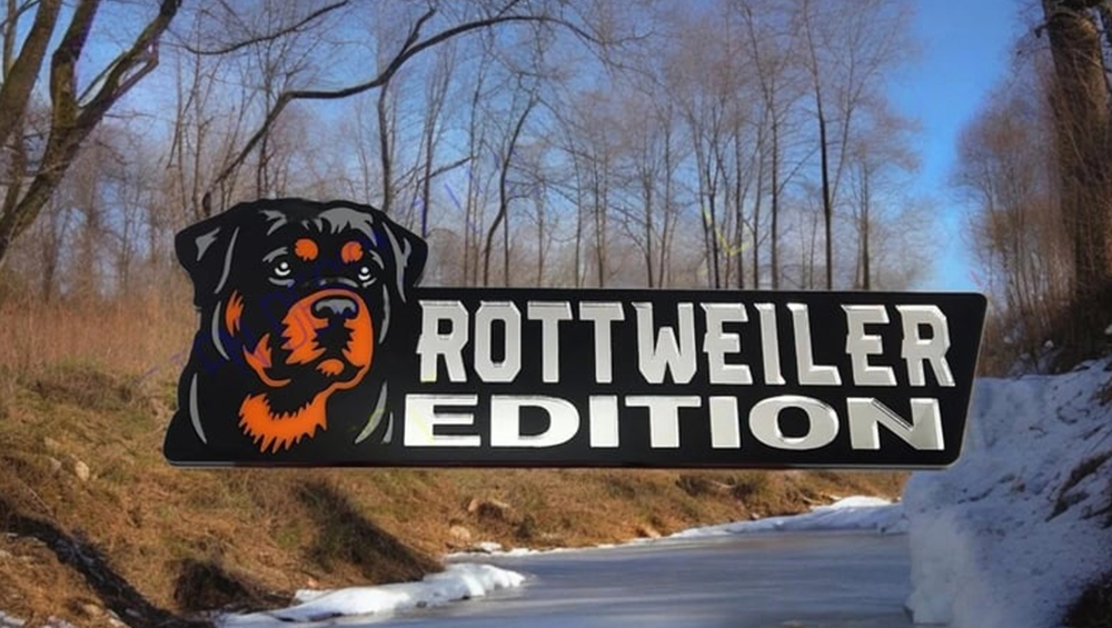 Rottweiler Car Badge Laser Cutting Car Emblem CE123-Jolura
