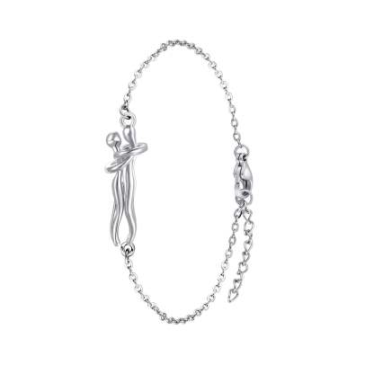 Eternal Embrace – Timeless Hug Couple Necklace and Bracelet