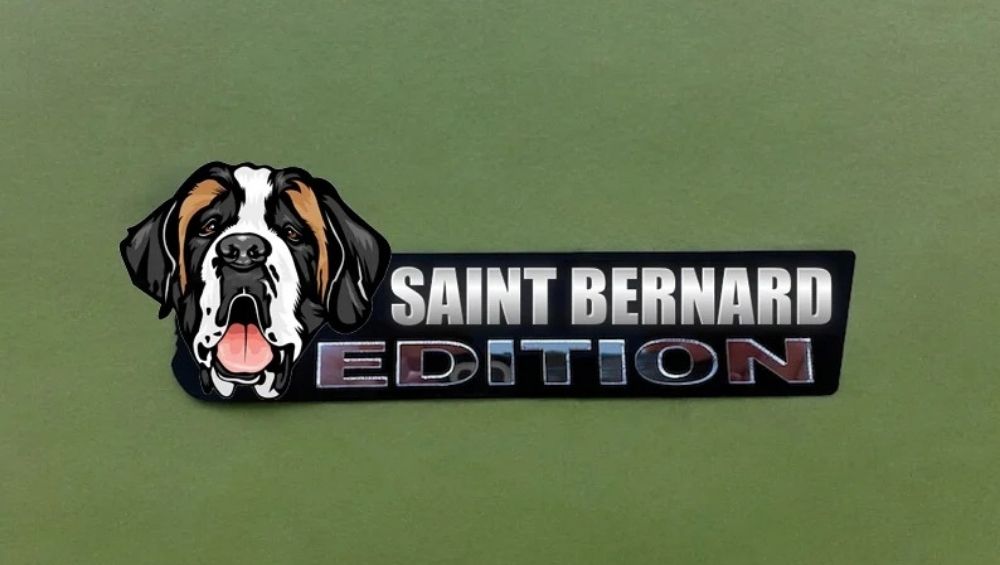 Saint Bernard Car Badge Laser Cutting Car Emblem CE059-Jolura