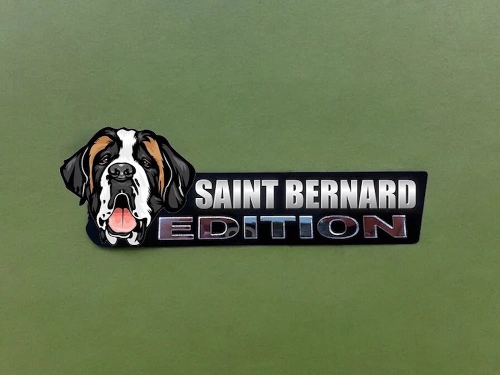 Saint Bernard Car Badge Laser Cutting Car Emblem CE059-Jolura