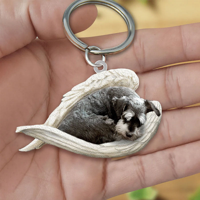Sleeping Angel Acrylic Keychain Schnauzer SA014-Jolura