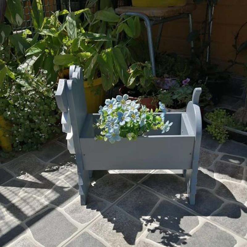 Grey Schnauzer Planter AP013-Jolura