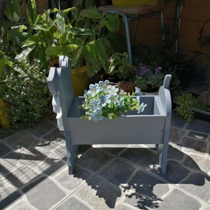 Grey Schnauzer Planter AP013-Jolura