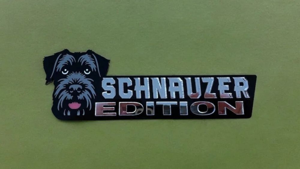 Schnauzer Car Badge Laser Cutting Car Emblem CE055-Jolura