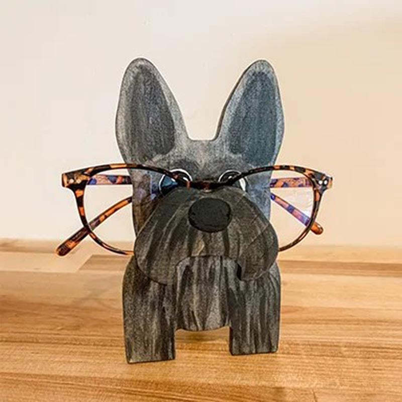 Handmade Glasses Stand F254 Lovely Schnauzer-Jolura
