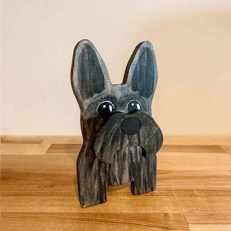 Handmade Glasses Stand F254 Lovely Schnauzer-Jolura
