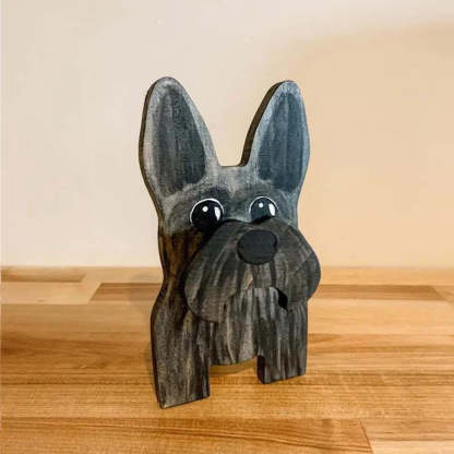 Handmade Glasses Stand F254 Lovely Schnauzer-Jolura