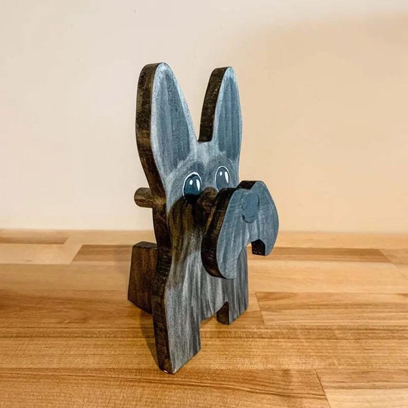 Handmade Glasses Stand F254 Lovely Schnauzer-Jolura