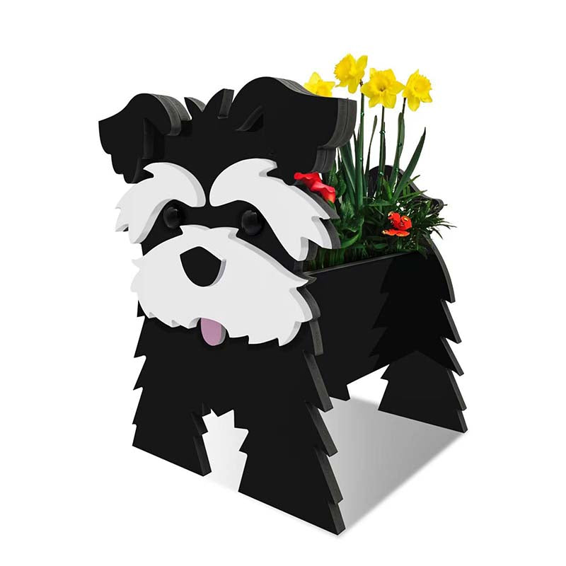 Black Schnauzer Planter AP014-Jolura