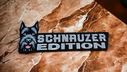 Schnauzer Car Badge Laser Cutting Car Emblem CE056-Jolura