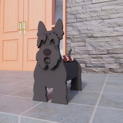 Scottish Terrier Planter AP037-Jolura